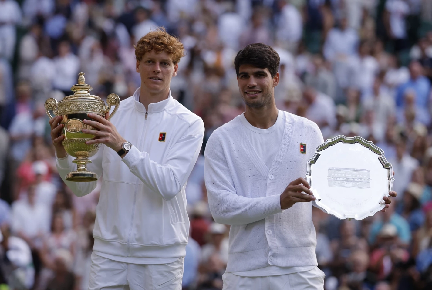 "ซินเนอร์" คว้าแชมป์วิมเบิลดัน ยุติสถิติไร้พ่ายของ "อัลคาราซ" ในรอบชิงแกรนด์สแลม