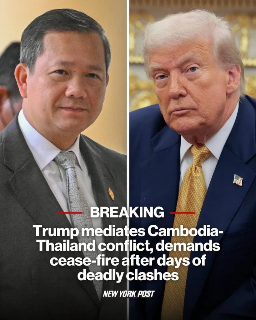 "ฮุน มาเนต" กระโดดรับลูก "ทรัมป์" เคลมข้อเสนอ ให้ไทยหยุดยิง