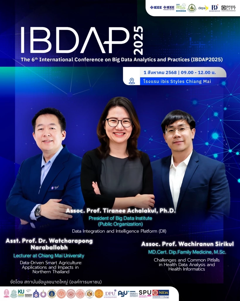 สถาบันข้อมูลฯ เชิญร่วมประชุมวิชาการนานาชาติ IBDAP 2025