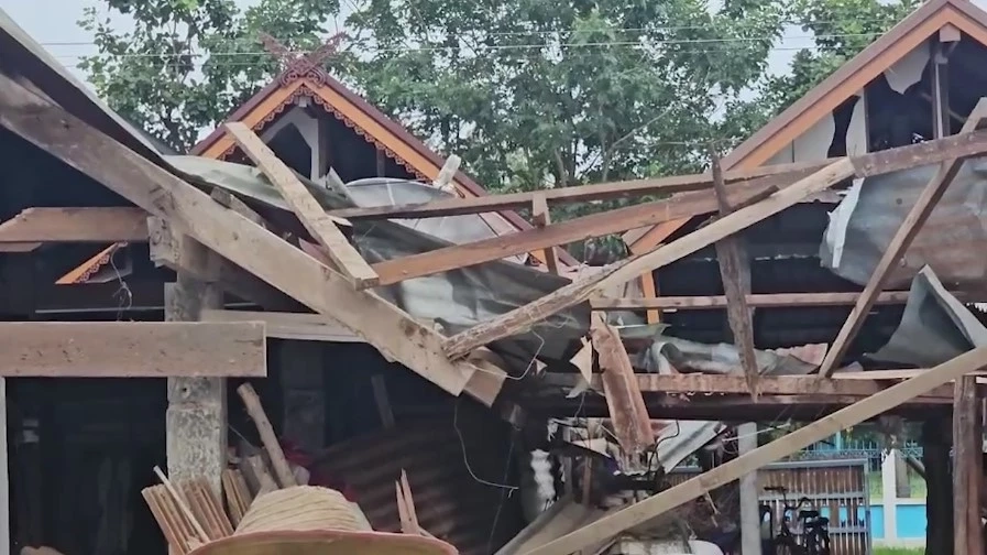 กระสุนปืนใหญ่กัมพูชาตกใส่บ้านเรือนประชาชน เสียชีวิต 1 ราย