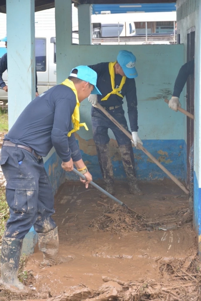 "ทัพอากาศ" ลุยฟื้นฟู "โรงเรียนบ้านแม่เปา" หลังถูกน้ำท่วมครั้งใหญ่