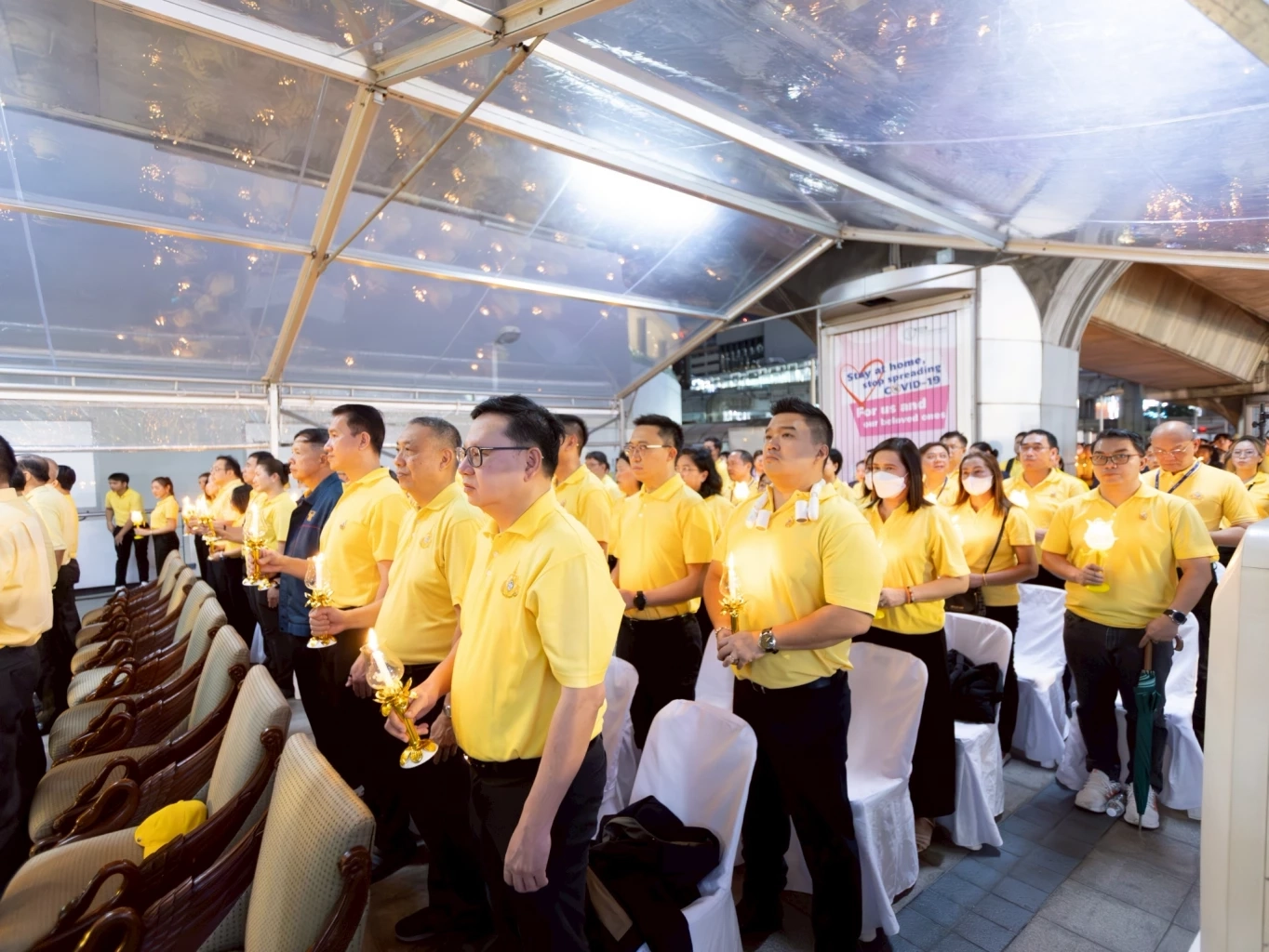 กลุ่มบริษัทบีทีเอส จัดพิธีลงนามถวายพระพร-จุดเทียนถวายพระพรชัยมงคล พระบาทสมเด็จพระเจ้าอยู่หัว 