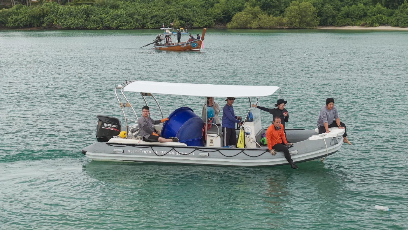 กรมทะเล ร่วมเครือข่ายอนุรักษ์ ปล่อยเต่าเป้แดง คืนสู่ธรรมชาติ