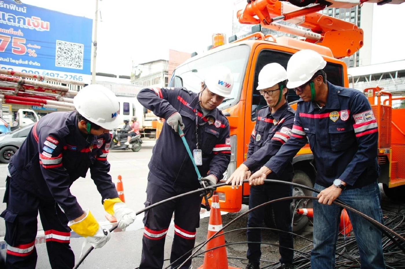 MEA ลุยรื้อสายสื่อสารงามวงศ์วาน สร้างทัศนียภาพ ระบบไฟฟ้ามั่นคง