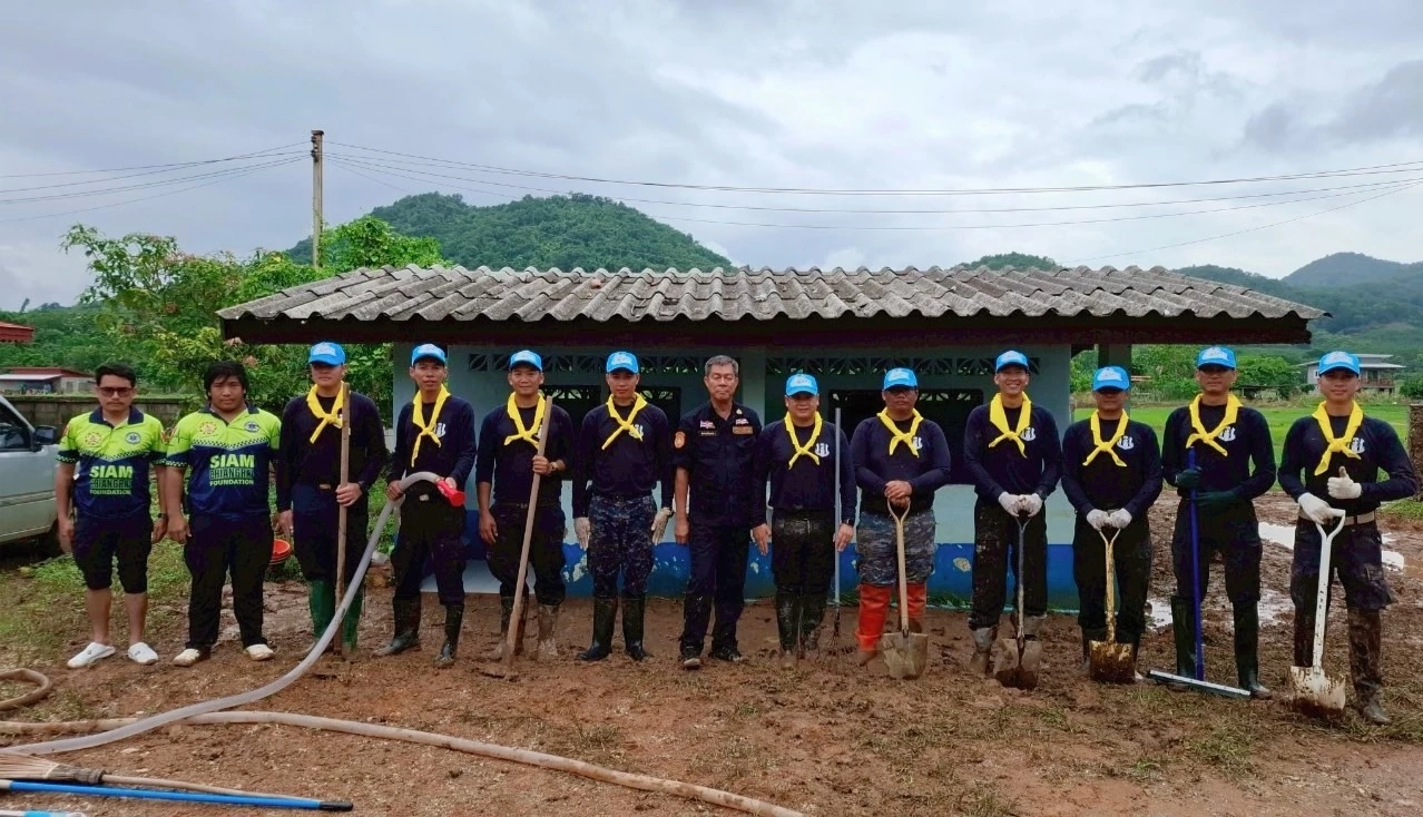 "ทัพอากาศ" ลุยฟื้นฟู "โรงเรียนบ้านแม่เปา" หลังถูกน้ำท่วมครั้งใหญ่