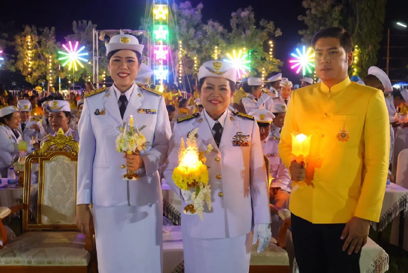 เทศบาลท่าน้ำอ้อยม่วงหัก นำ ปชช.ร่วมกิจกรรมถวายพระพรชัยมงคล