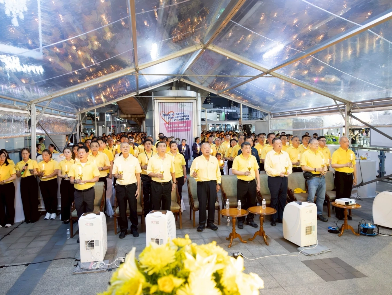 กลุ่มบริษัทบีทีเอส จัดพิธีลงนามถวายพระพร-จุดเทียนถวายพระพรชัยมงคล พระบาทสมเด็จพระเจ้าอยู่หัว 