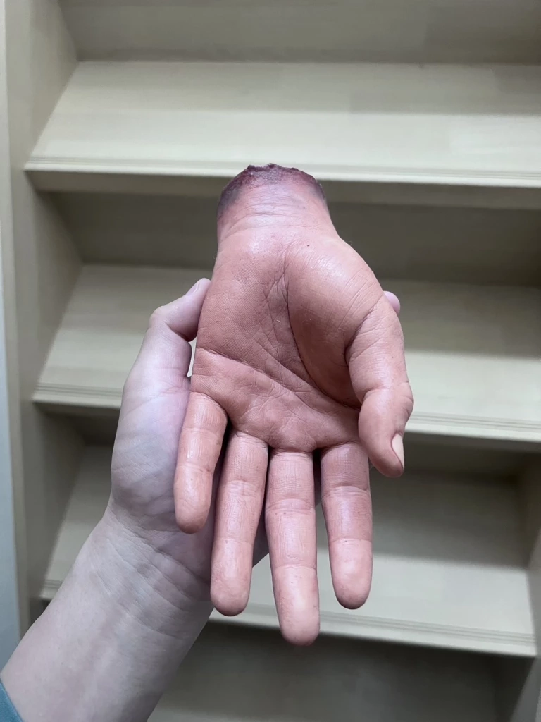 "มือซ้าย" งานศิลปะของนักศึกษาชาวญี่ปุ่น ที่เหมือนจริงจนขนลุก