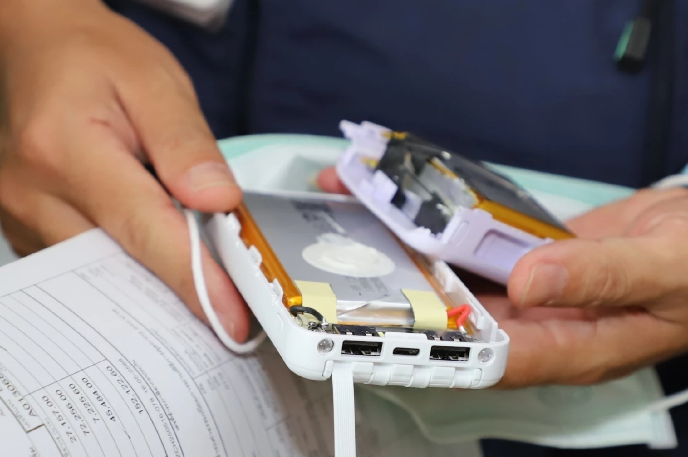 “เอกนัฏ” ส่งทีมบุกโกดังกลางกรุง ยึดแบตมือถือไม่มี มอก.คาไลน์ผลิต