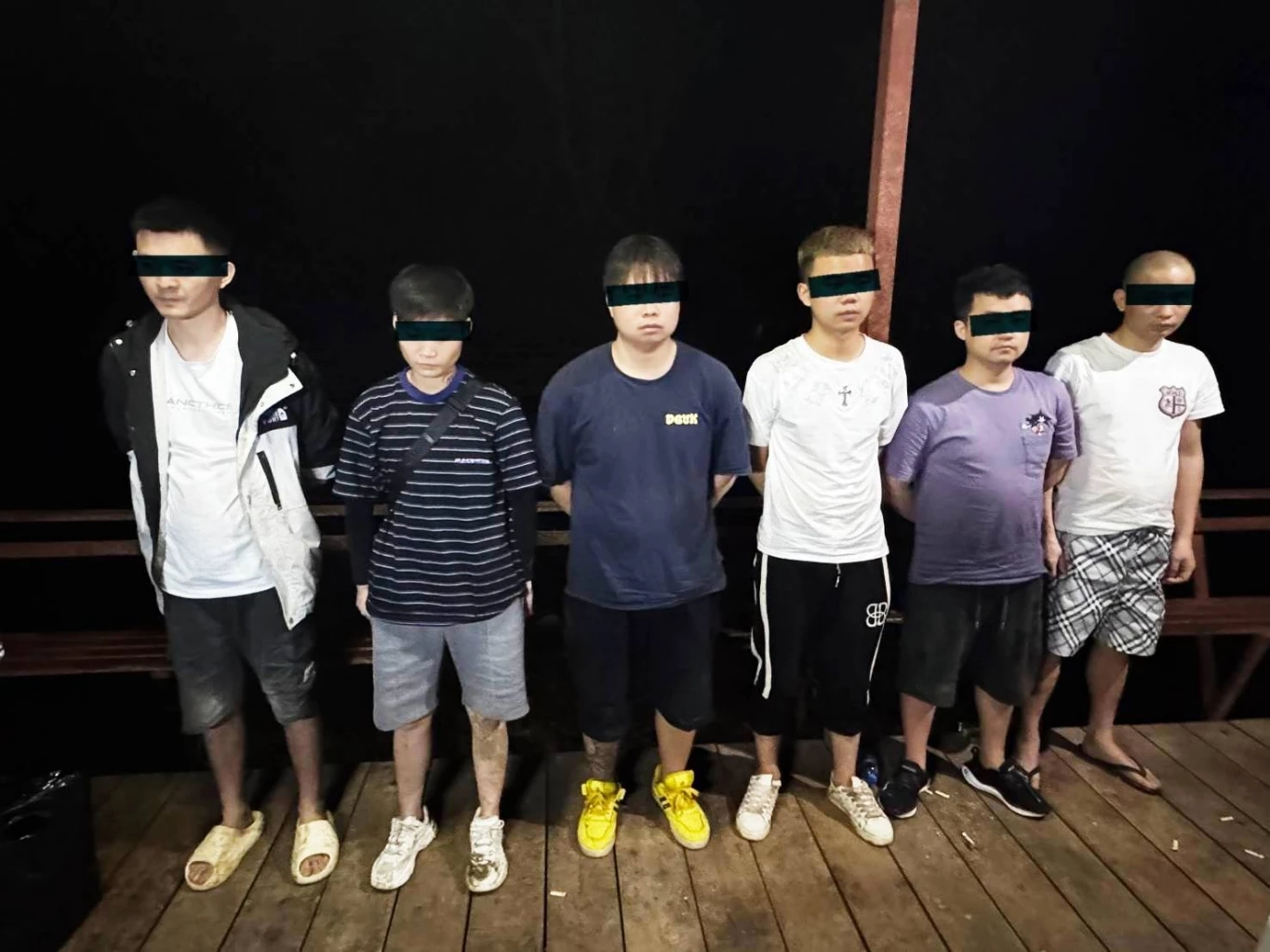 รวบ 6 จีน 1 ไทย "แก๊งคอลเซ็นเตอร์" ลอบเข้าไทยฝั่งจันทบุรี