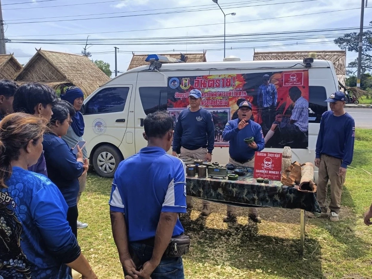 "ศูนย์ปฏิบัติการทุ่นระเบิดแห่งชาติ" ให้ความรู้ประชาชน "ป้องกันอันตรายจากทุ่นระเบิด"