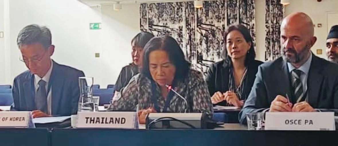 อธ.กรมยุโรป ย้ำกลางวงประชุม OSCE ฟินแลนด์ ไทยยึดมั่นกติกาสากล