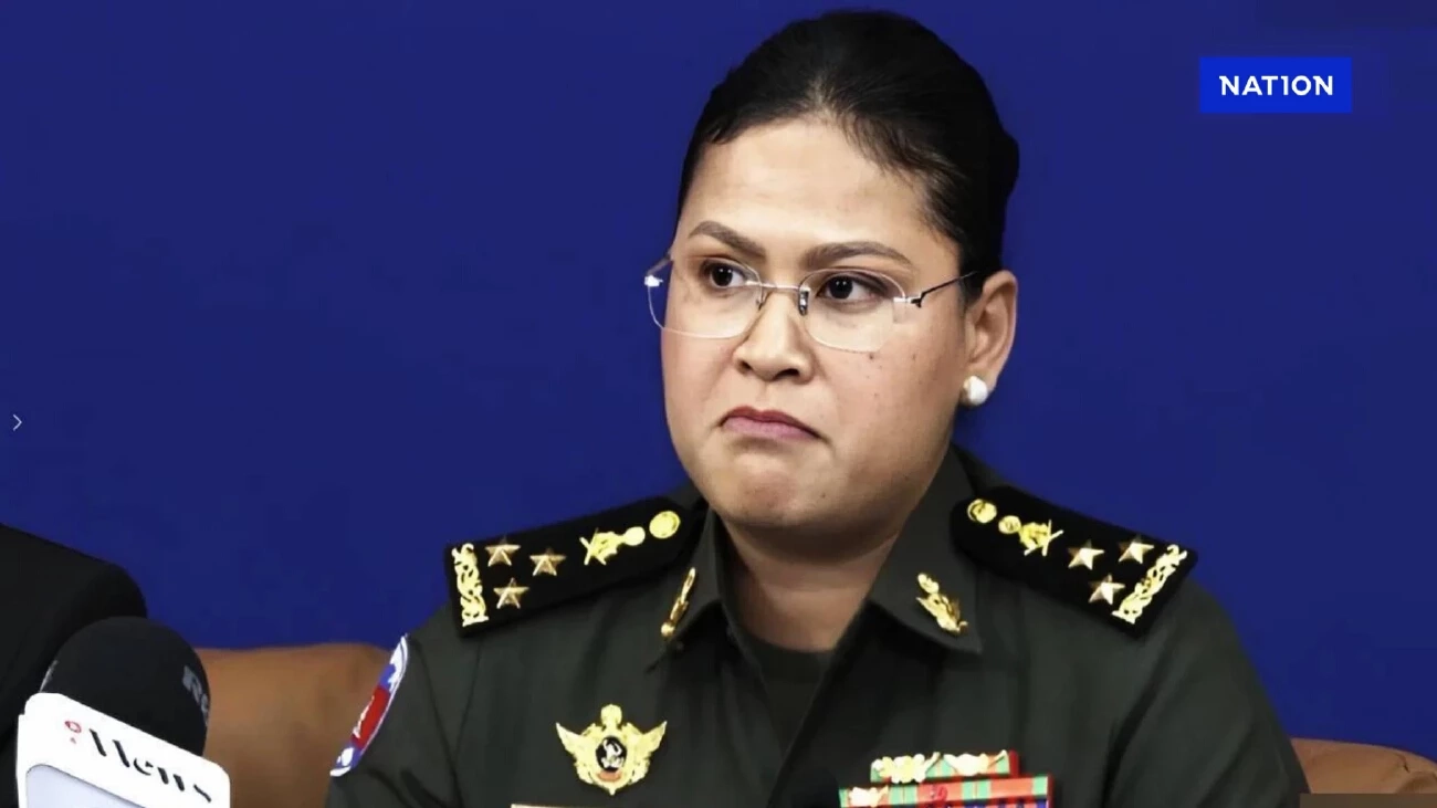 พลโทหญิง มาลี โสเจียตา โฆษกกระทรวงกลาโหมกัมพูชา