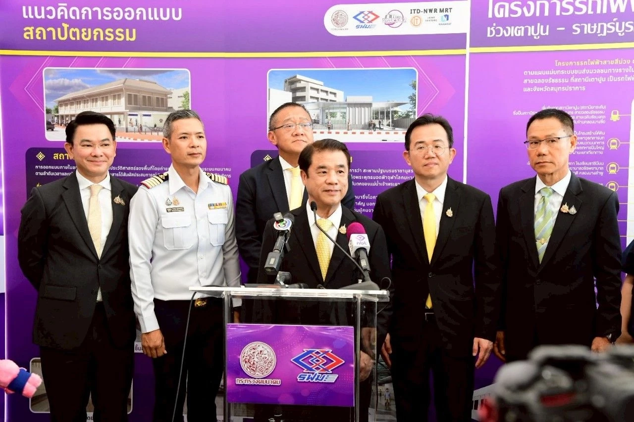 คมนาคมเร่งรถไฟฟ้าสายสีม่วงเปิดให้บริการตลอดสายภายในปี 73