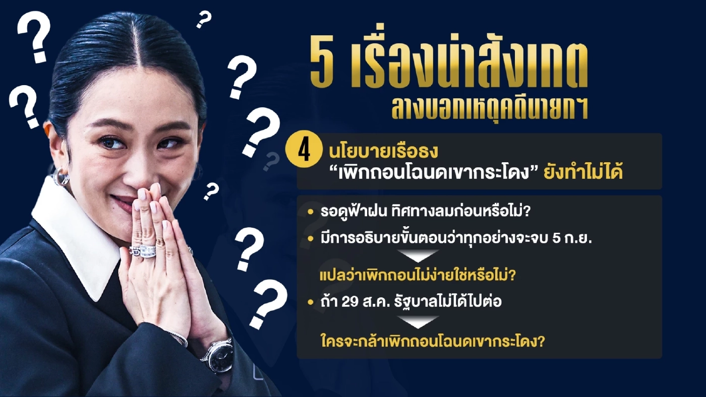 5 เรื่องน่าสังเกต : ลางบอกเหตุคดีนายกฯ ลุ้น "ร่วง" หรือ "รอด"