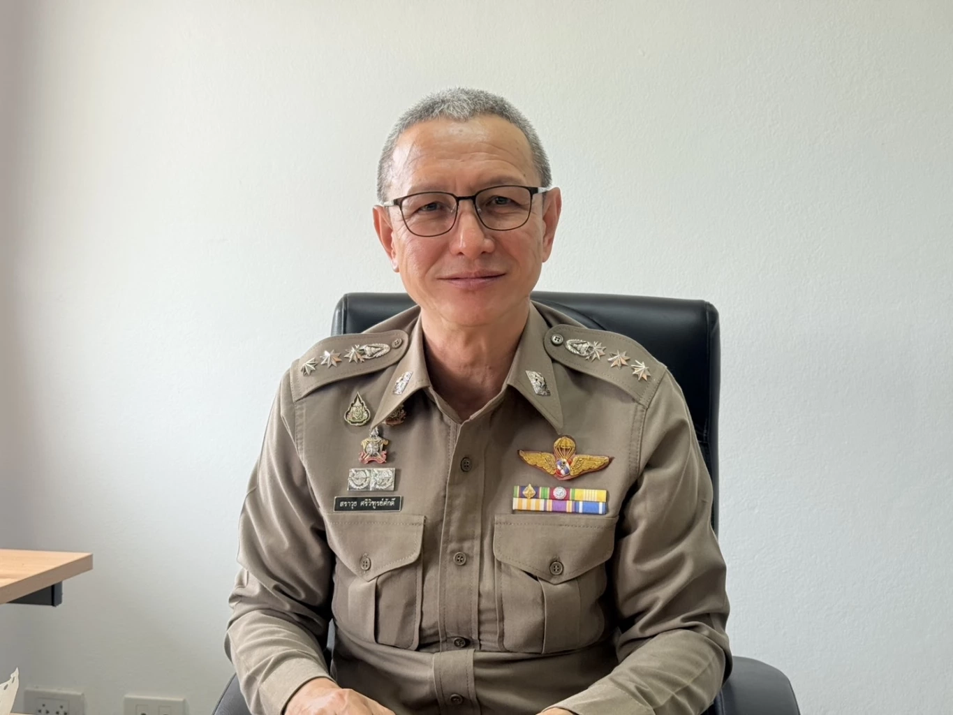 พ.ต.อ.สราวุธ  ศรีวิฑูรย์ศักดิ์  ผกก.สภ.บัวเชด