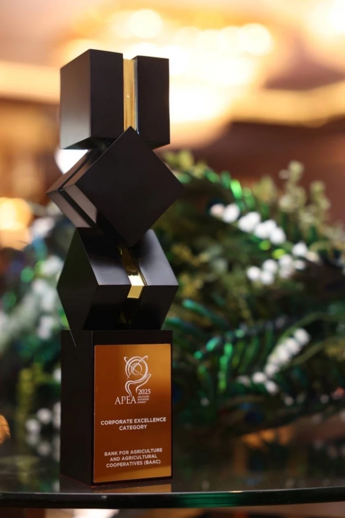 ธ.ก.ส. คว้ารางวัลระดับเอเชีย ความเป็นเลิศทางธุรกิจองค์กร