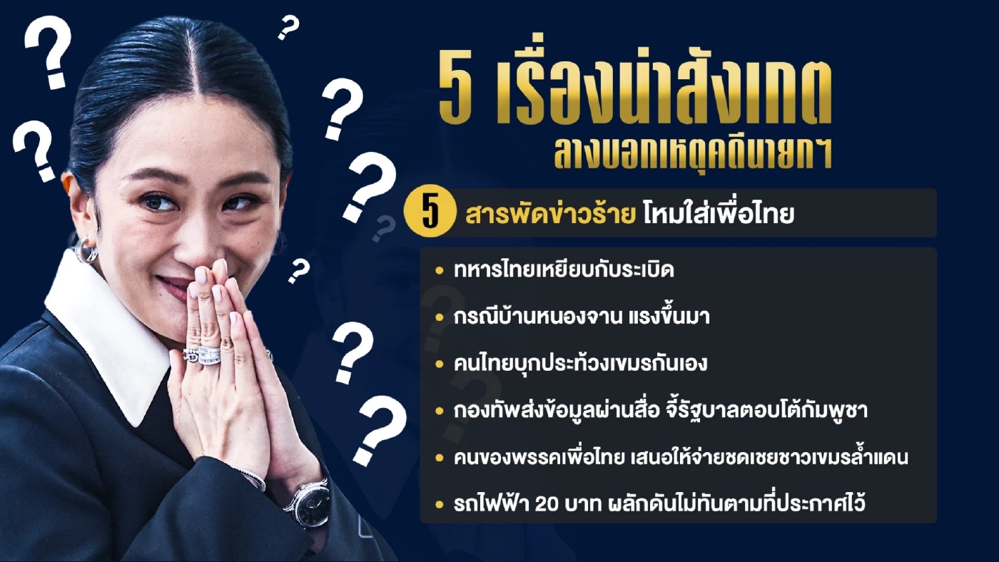 5 เรื่องน่าสังเกต : ลางบอกเหตุคดีนายกฯ ลุ้น "ร่วง" หรือ "รอด"