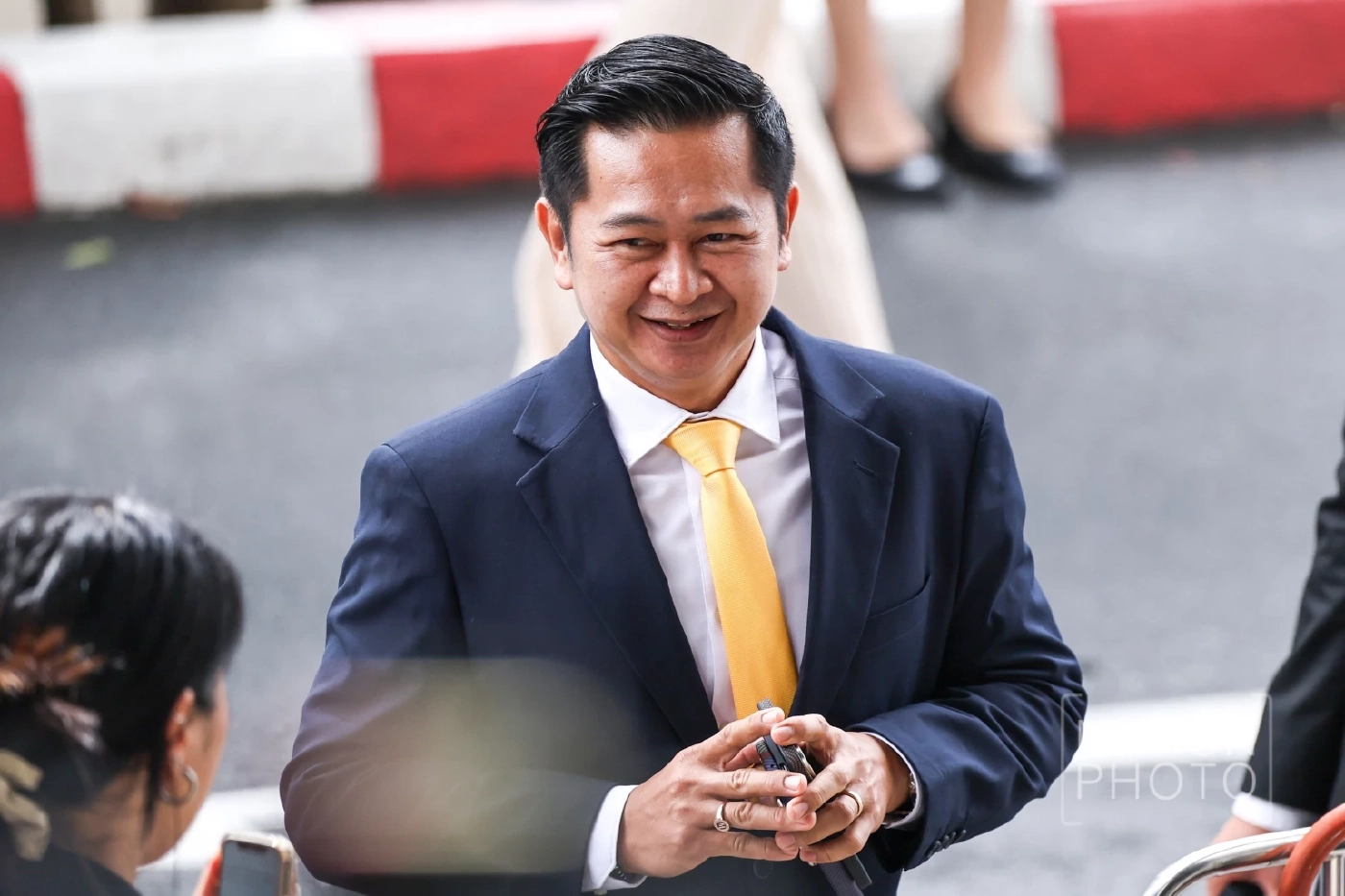 "ทักษิณ" เดินทางถึงศาลอาญา ฟังคำพิพากษา "คดี ม.112 - พ.ร.บ.คอมฯ"