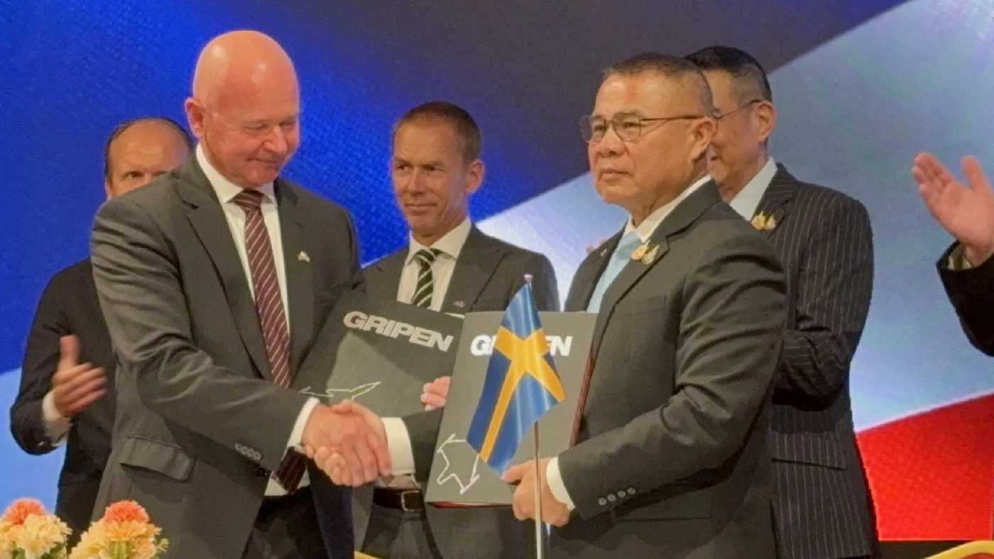 ไทยลงนามซื้อกริพเพนฝูง 2 ผบ.ทอ.ย้ำไม่มีข้อห้ามใช้ต่อสู้โจมตี