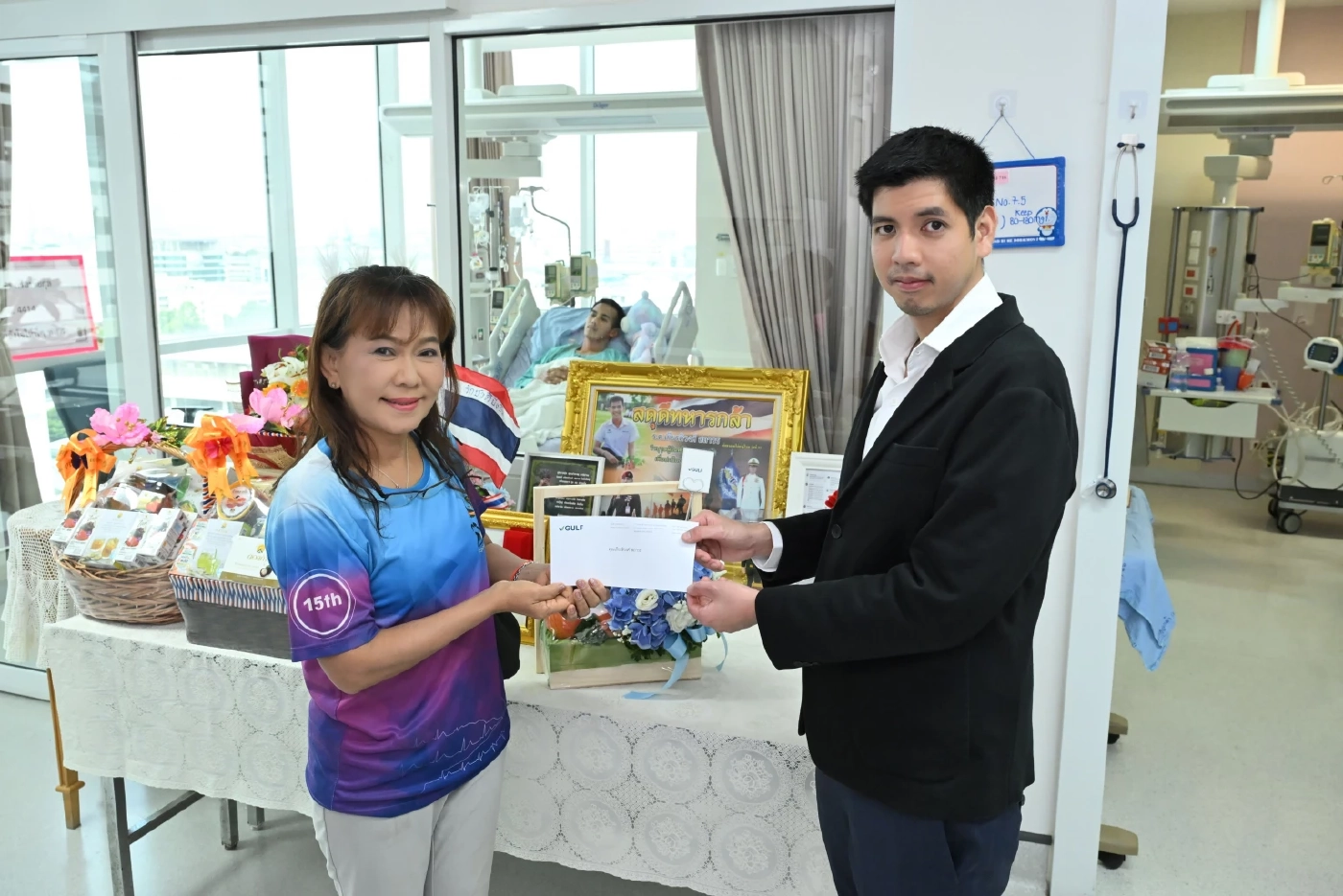 GULF มอบเงิน 2 ล้านบาท เยียวยาทหารบาดเจ็บจากเหตุเหยียบทุ่นระเบิด