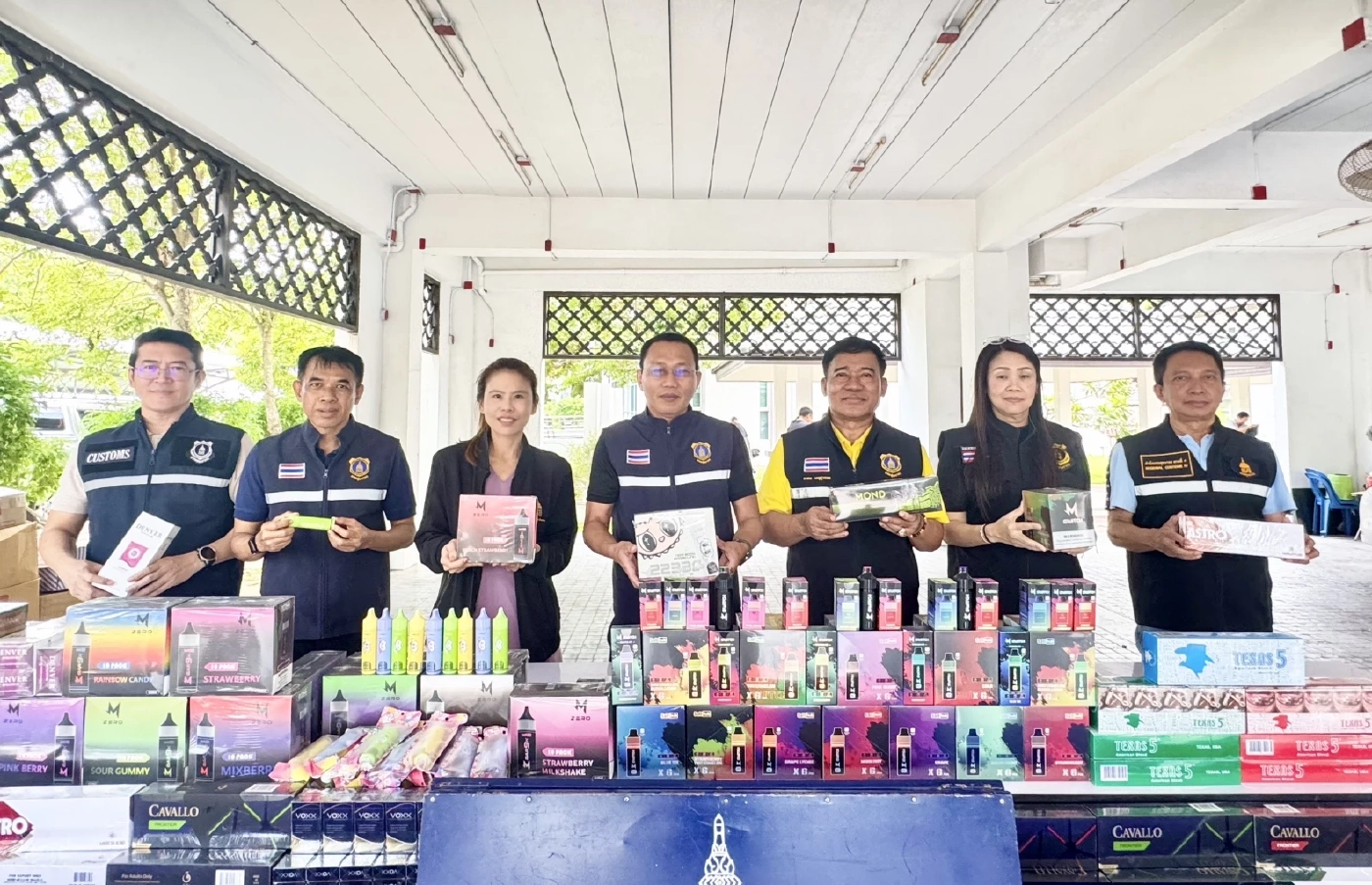 กรมศุลฯภ.4กวาดล้างของเถื่อนต่อเนื่อง รวมยอดจับของกลาง 76 ล้าน