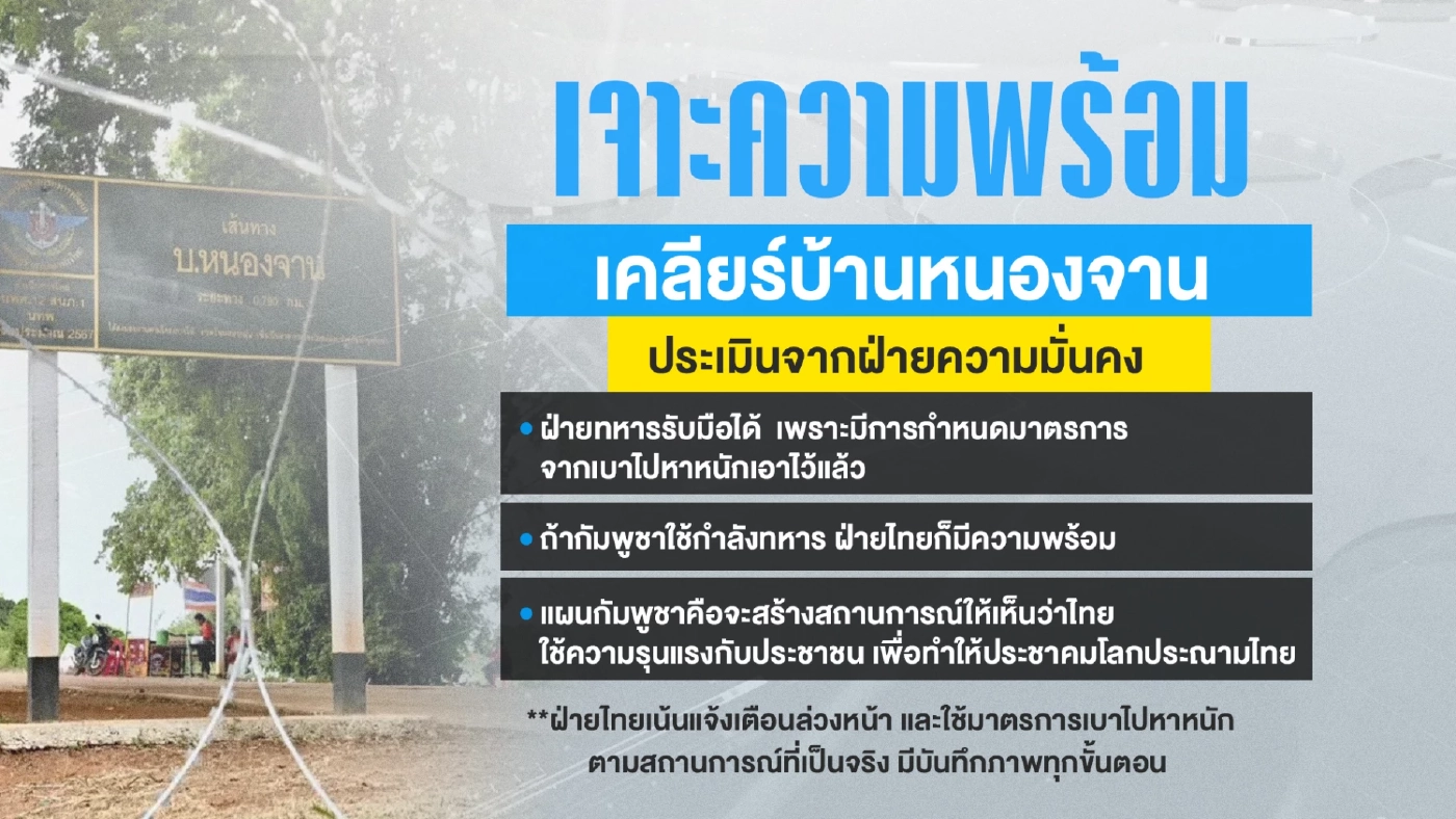 ชายแดนเดือด! เจาะความพร้อม ไทยเคลียร์บ้านหนองจาน ปิดเกมกัมพูชา