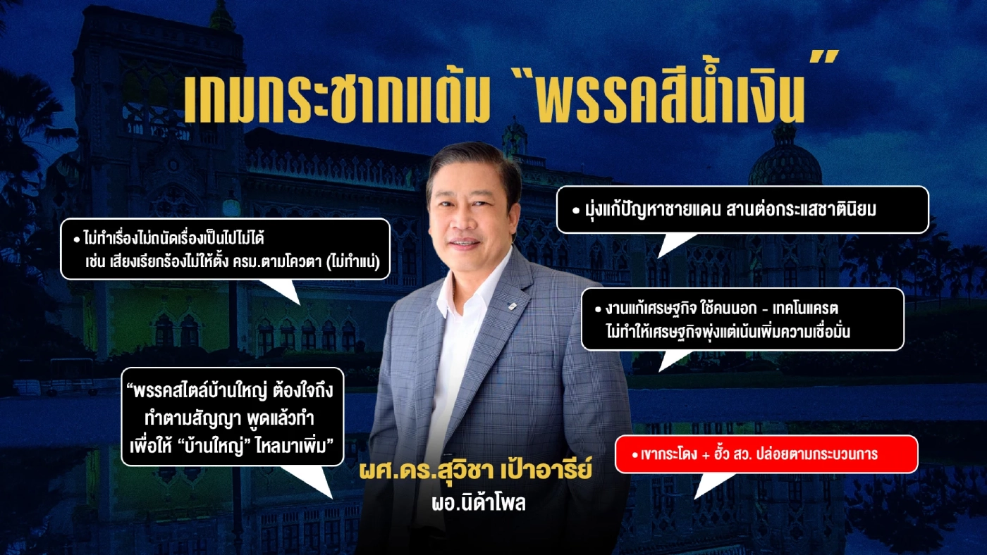 เกมกระชากแต้ม พรรคสีน้ำเงิน 4 เดือน เร่งตุนกระแสไว้เลือกตั้งแบบไหน