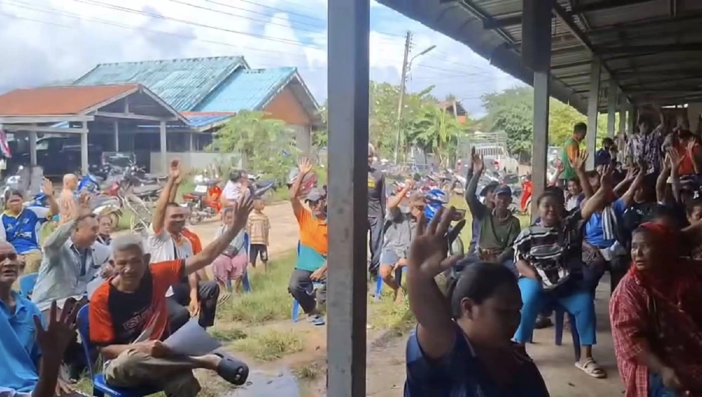 ชาวบ้านไซรโปร ฮือไล่ไส้ศึกหญิงชาวกัมพูชา ภรรยา จนท.ป่าไม้