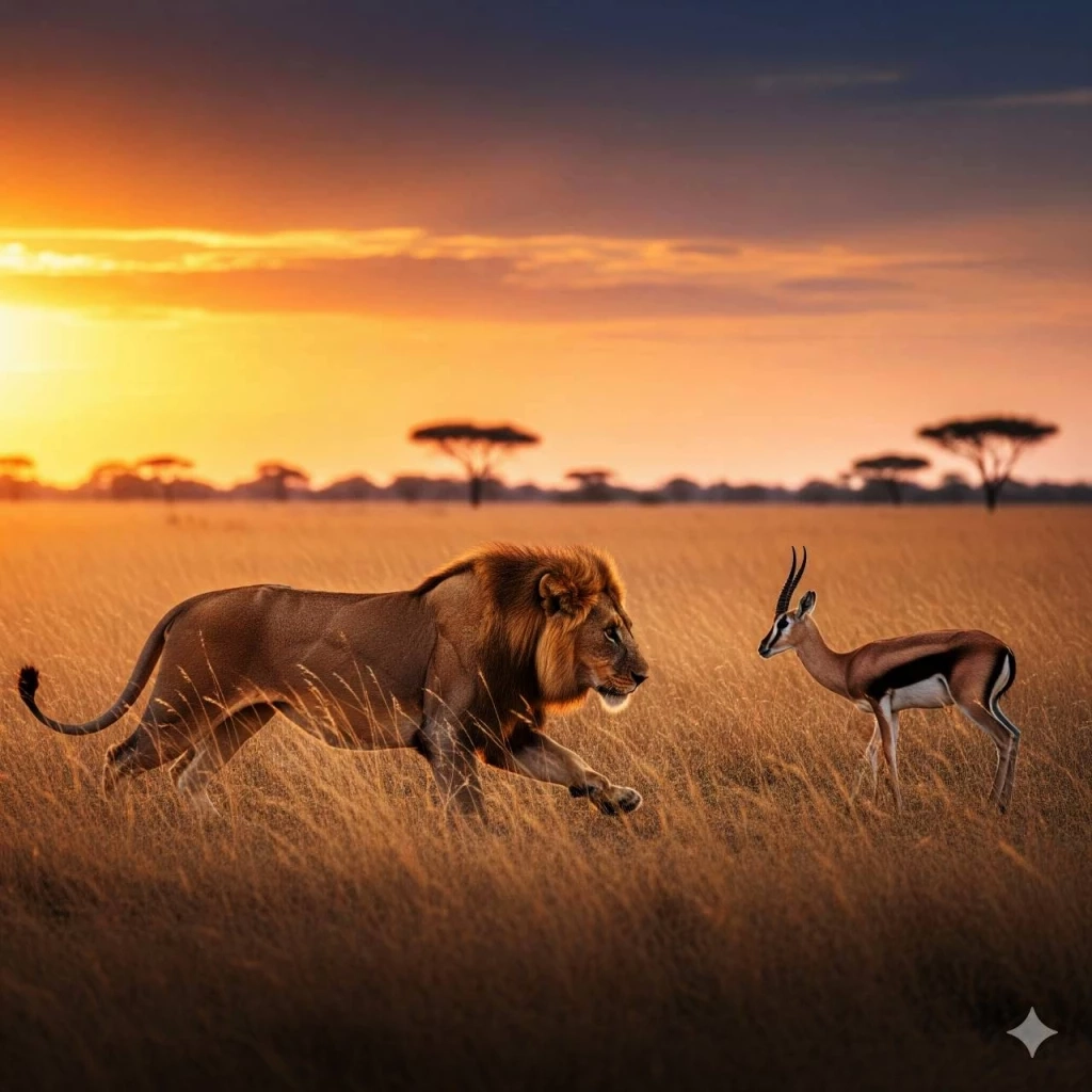 "เสือ-สิงโต" ล่าเหยื่อยังไง สัญชาตญาณนักล่าในป่าใหญ่ ที่ไม่เคยจางหาย