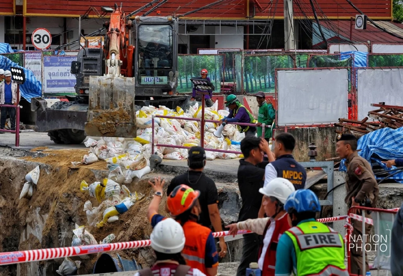 "ชัชชาติ" ยันใช้ทรายถมหลุมยุบเป็นมาตรฐานสากล แก้ถูกจุด