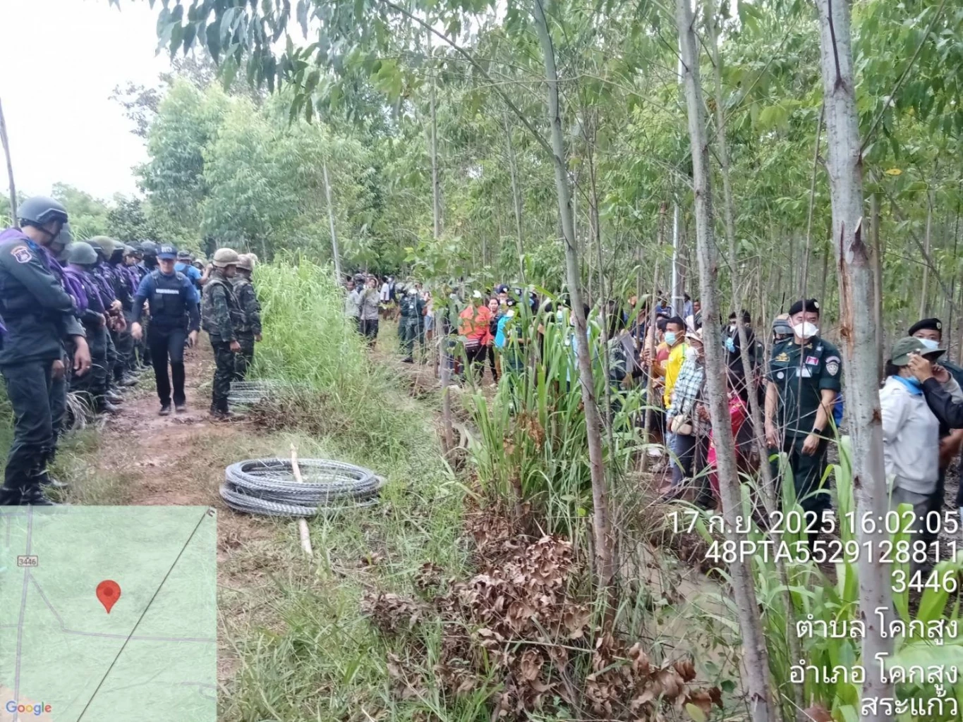 "กัมพูชา" ขว้างท่อนไม้ ปาหิน ยิงหนังสติ๊กใส่ตำรวจ คฝ.ไทยบาดเจ็บ