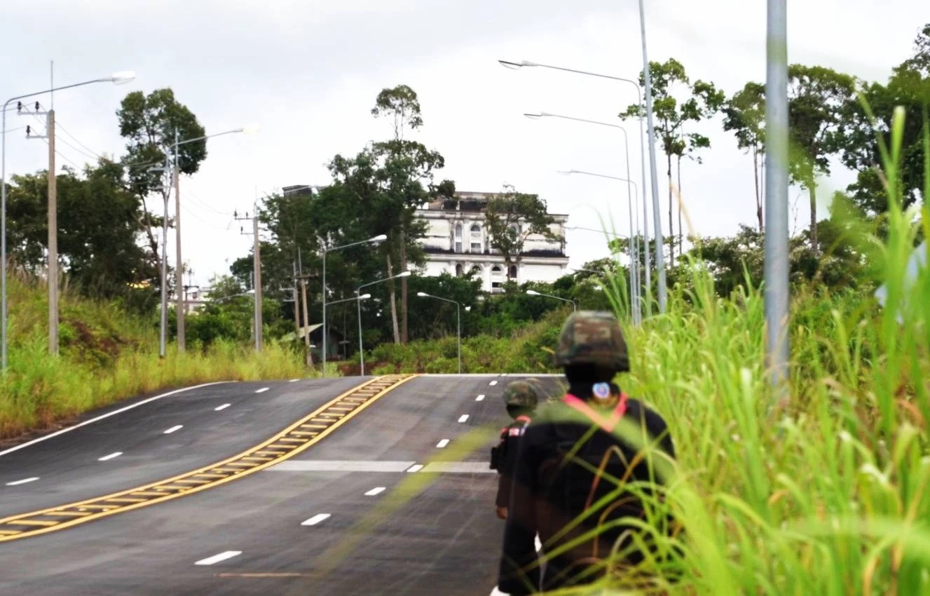 เปิดคลิป! นาวิกโยธินที่ 3 พาสำรวจ "กาสิโน" ชายแดนบ้านท่าเส้น-ทมอดา ชายแดน จ.ตราด