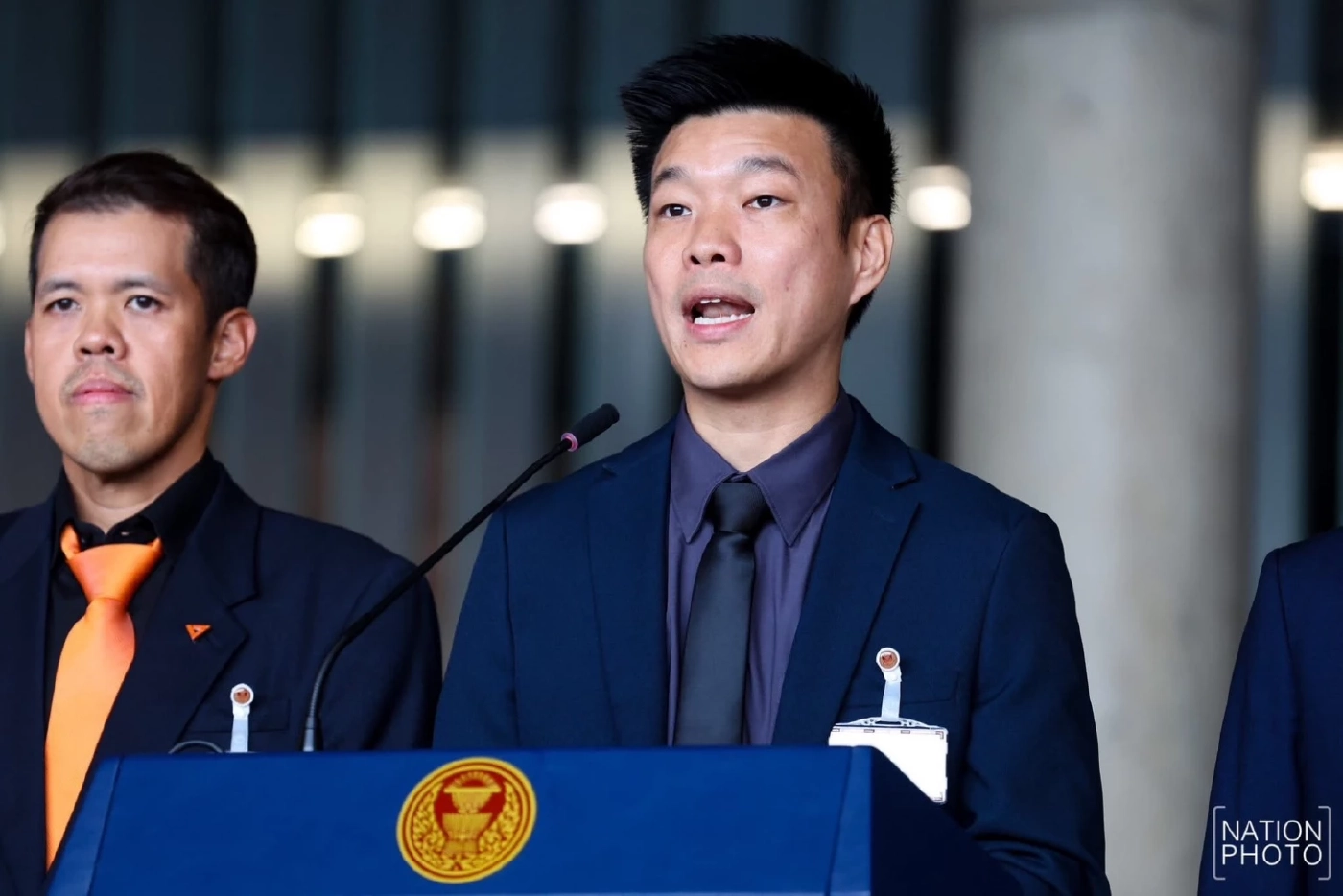 ณัฐพงษ์ เรืองปัญญาวุฒิ แถลงโหวตเลือกอนุทิน เป็นนายกฯ