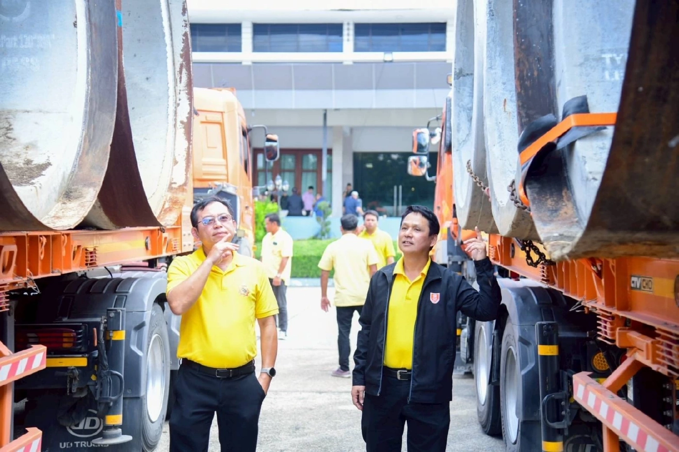 MEA ร่วมสร้างความมั่นคงชายแดนไทย-กัมพูชา สนับสนุนท่อคอนกรีตทำหลุมหลบภัยให้ประชาชน