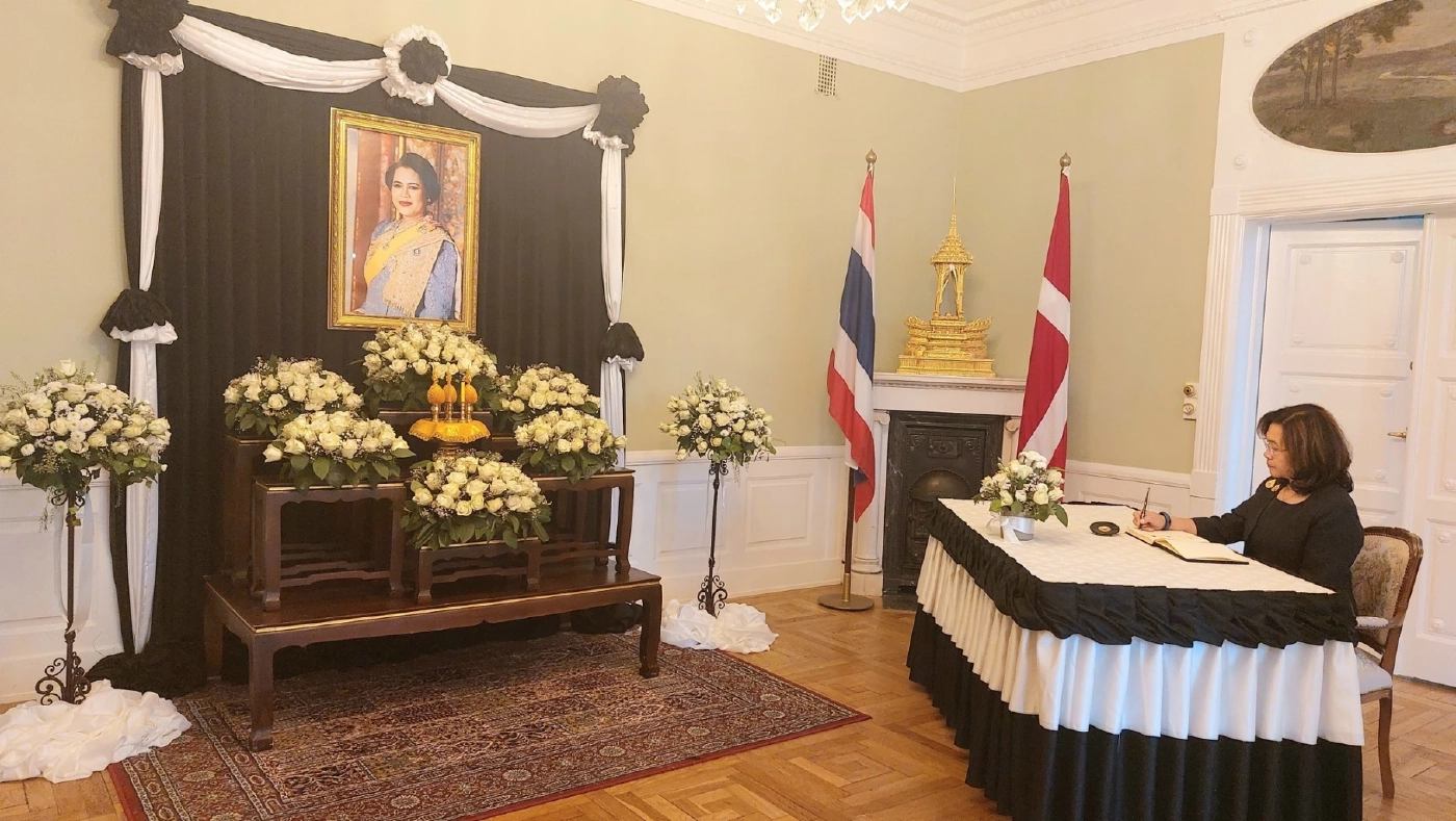 สถานทูตไทยทั่วโลก เปิดลงนามแสดงความอาลัย "พระพันปีหลวง" สวรรคต