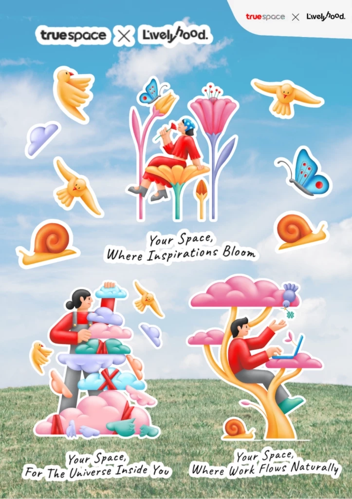 TrueSpace x A.livelyhood เปิดตัวแก้ว Your Space Collection 3 คาแรกเตอร์