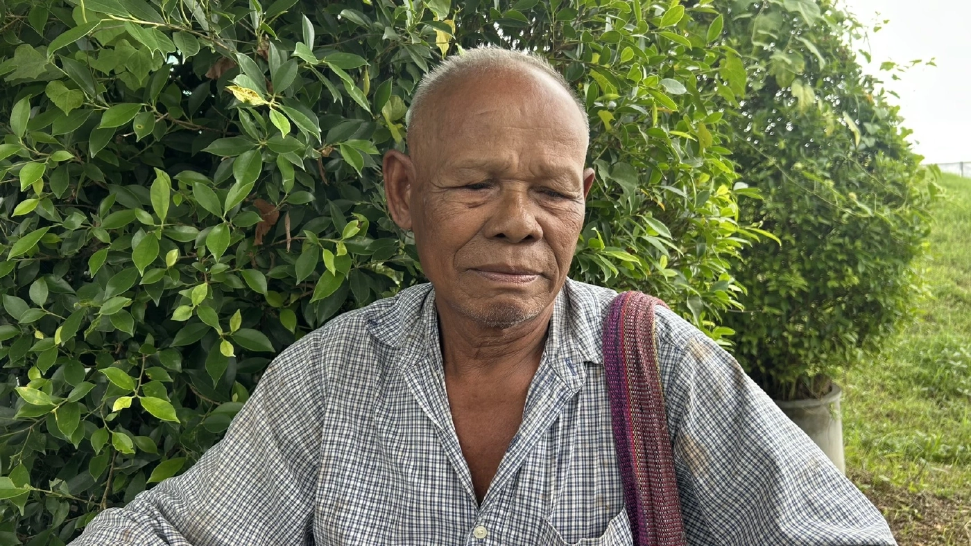 นายสุดทาย อายุ 65 ปี อดีตผู้ใหญ่บ้าน