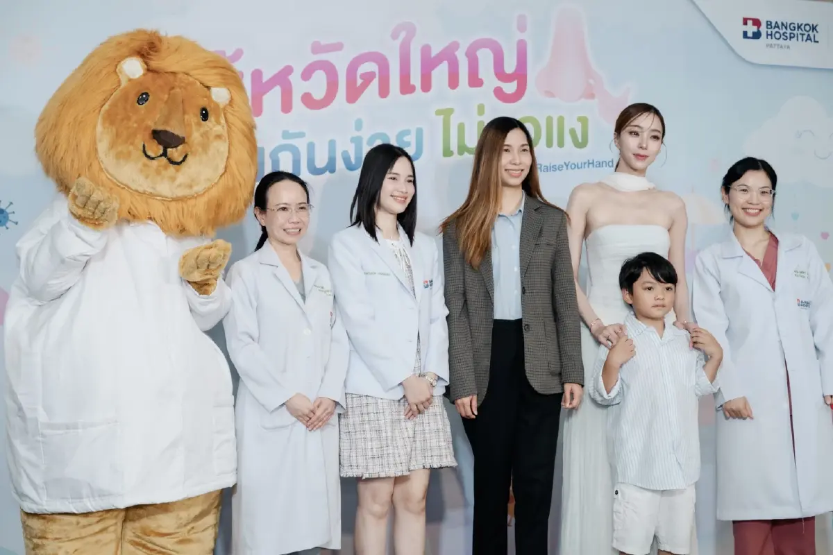 รพ.กรุงเทพพัทยา แนะทางเลือกใหม่ ป้องกันไข้หวัดใหญ่แบบ "พ่นจมูกในเด็ก"
