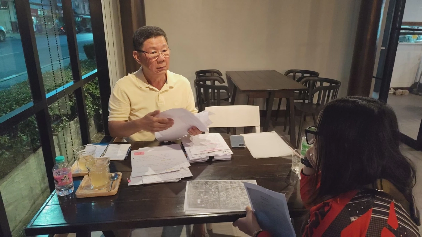 นายสมชาย ศรีตระกูล ตัวแทนชาวบ้าน 1,665 ราย ที่ได้รับผลกระทบ