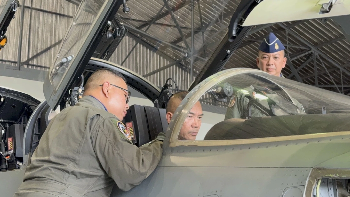 ตรวจความพร้อมรบ F-5 รับสถานการณ์ชายแดน-ป้องกันฐานที่ตั้ง