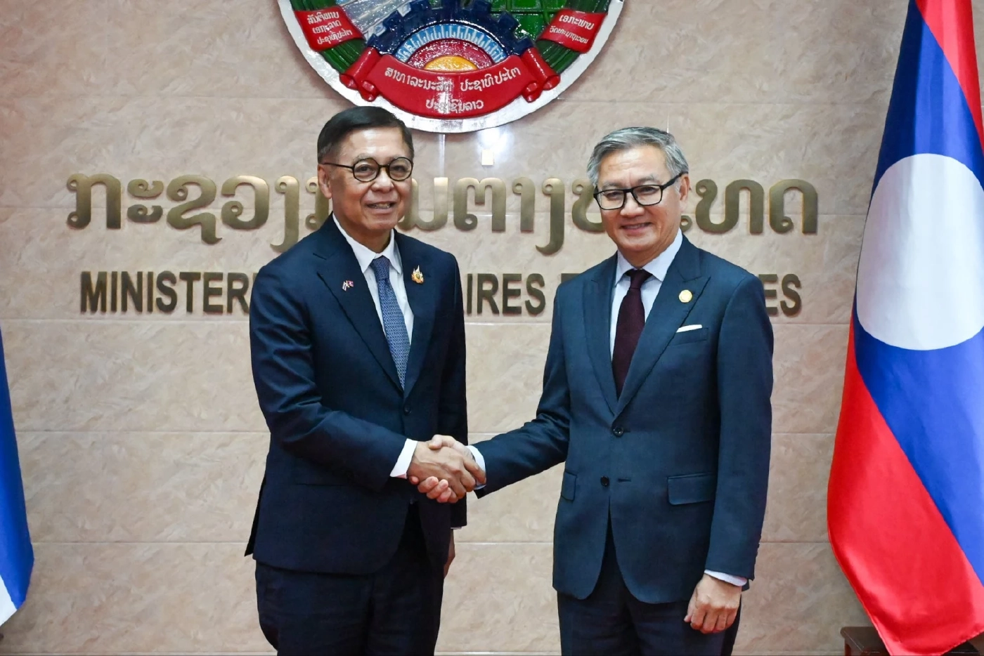 รมว.กต.เยือน สปป.ลาว สานสัมพันธ์ 75 ปี ร่วมแก้ปัญหาทุกมิติ