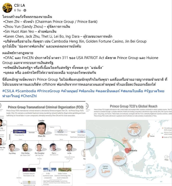 เชื่อ "เฉิน จื้อ" มี ทรัพย์สินในไทย หวั่นโยกทรัพย์สินหนี ชี้ส่งออก "ทองล็อตมโหฬาร" ผ่านไทยไป "กัมพูชา" คาดเอี่ยว "ธุรกิจสีเทา"