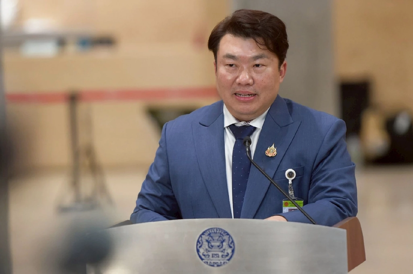 นายสิริพงศ์ อังคสกุลเกียรติ โฆษกประจำสำนักนายกรัฐมนตรี