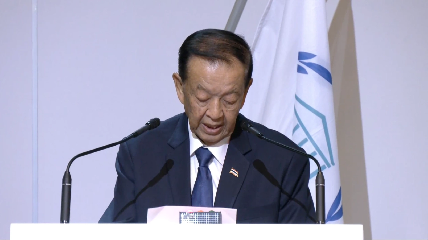 นายวันมูหะมัดนอร์ มะทา ประธานสภาผู้แทนราษฎร ในฐานะหัวหน้าคณะผู้แทนรัฐสภาไทย