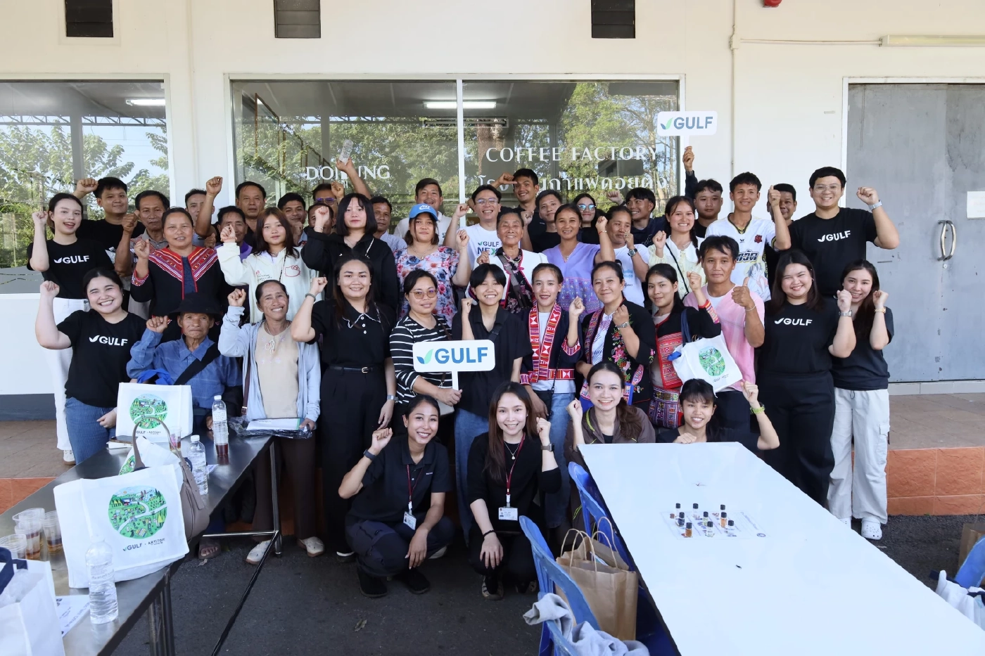 GULF พัฒนากาแฟดอยสูง: พาชุมชนมอโก้โพคี-ดอยเวียง ศึกษาดูงานโครงการดอยตุง