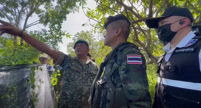 AOT ลงพื้นที่บ้านหนองหญ้าแก้ว ดูวิถีกระสุนกัมพูชายิงบังเกอร์