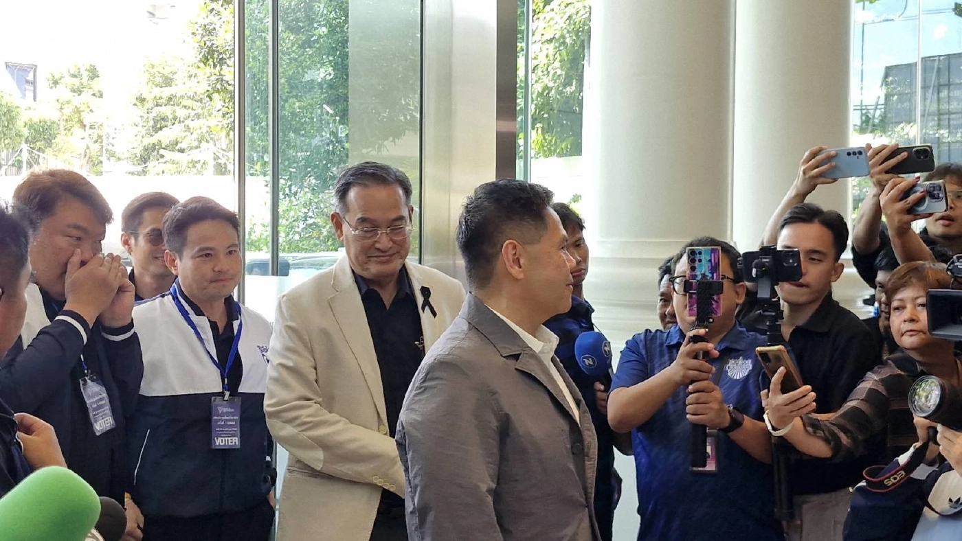 "วราวุธ" นำทีม พรรคชาติไทยพัฒนา มาตามนัด ร่วมงานค่ายน้ำเงิน