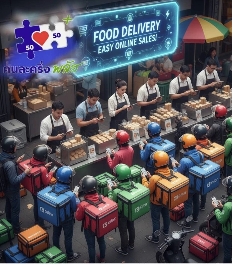 "คนละครึ่งพลัส" หนุนแม่ค้าสู่ "ตลาดออนไลน์—ฟู้ดเดลิเวอรี่" เริ่มใช้สิทธิได้ 19 พ.ย.–19 ธ.ค.