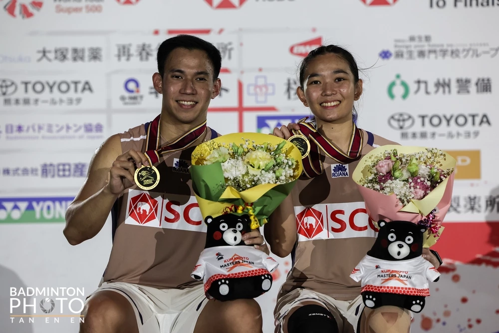 แบดมินตันไทยคว้า 2 แชมป์ที่ญี่ปุ่น! "เมย์" ซิวหญิงเดี่ยว, "บาส-เฟม" ป้องกันแชมป์คู่ผสม